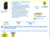 Offerta Euronics Samsung Nexus vendita euro!