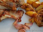 Arrosto coniglio all'aglio rosso Nubia patate marinate arrosto