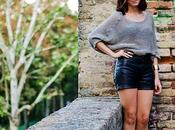 Outfit vintage leather shorts