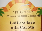 RECENSIONE: Latte Solare alla Carota Fitocose media protezione