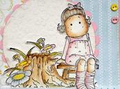 Pixie Cottage #88, brads buttons bows