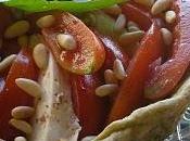 Crostata basilico pomodori bufala