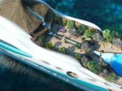 Tropical island paradise superyacht