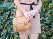 Beige Collar Dress