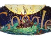 Google: Logo Doodle Ottobre 2011 anniversario dalla nascita Italo Calvino
