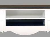 Mobile porta bombato laccato bianco illuminazione carbonio myArtistic