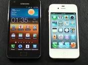 Confronto Samsung galaxy iPhone