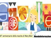 Google: Logo Doodle Ottobre 2011 100° anniversario dalla nascita Mary Blair