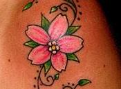 tatuaggio botanico" fiori ciliegio