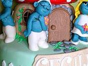 Torta puffi- Smurfs cake