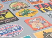 Louis Vuitton hotel label postcards