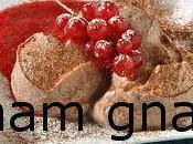 Ricotta cacao coulis frutta