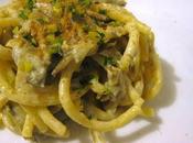 Bigoli carciofi, bottarga limone