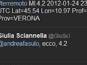 (primo) terremoto tempi Twitter