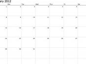 calendario semplice funzionale Print-a-calendar