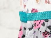 Fashion: cintura plastica colorata borchie TIE-UPS