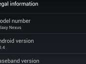 Android 4.0.4 Galaxy Nexus Verizon! Moltissimi cambiamenti