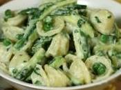 Orecchiette allo yogurt zucchine piselli