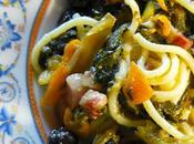 Spaghetti cime rapa mandarini