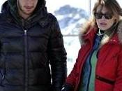Barbara Berlusconi Pato sulla neve bambini lei.