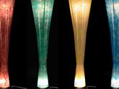 Lampada fibra vetro colorata design Raffaella Cicuttini Clitber CARIATIDE