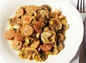 Champignon wurstel porro